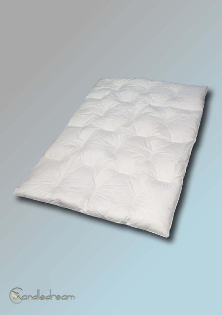 155 x 220 cm Kassetten-Bett 4x6 Oberbett Daunenbett 1200g 100% Daunen Bettdecke
